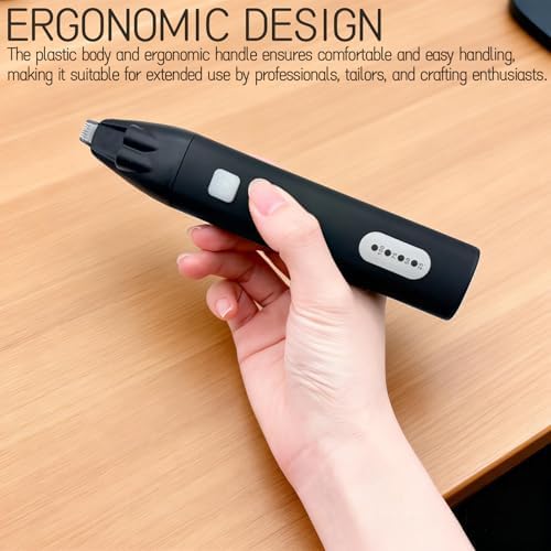 Electric Stitch Remover Tool for Embroidery and Sewing | Rechargeable Seam Ripper with Light | for Professionals, Beginners, and Crafting Enthusiasts (White)