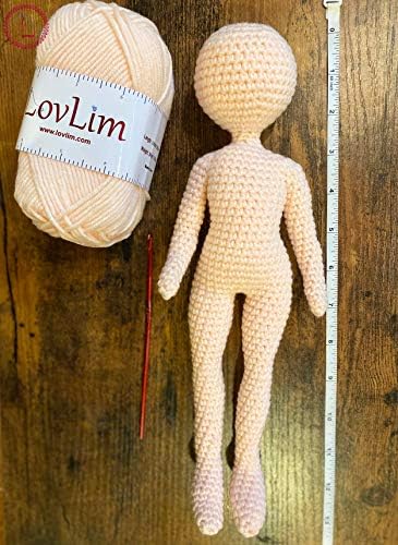 Yarn Pack, 2 skeins of 50g Each, Soft Cotton Yarn for Crochet and Knitting, Craft DK Amigurumi Yarn (Porcelain)