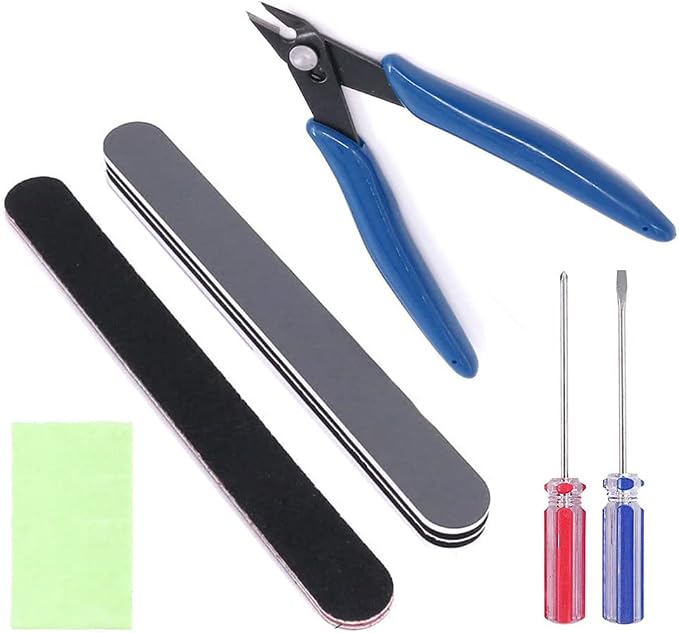 Spilay 16 Pcs Hobby Building Model DIY Tool Kit for Dollhouse Miniature | Modeler Basic Miniature Handmade Craft Tools Set for Miniature House Kit, Book Nook Kit and DIY Hobby Projects