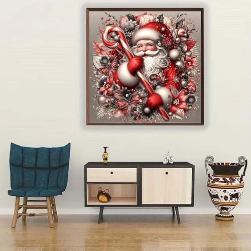 Christmas Diamond Art Kits for Adults, Santa Claus Diamond Painting Kits