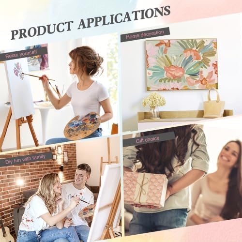 LCOZX Girl Paint by Numbers Kit for Adults Beginners 16x20 Inch