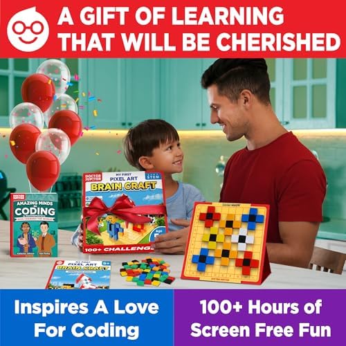 Doctor Jupiter My First STEM Pixel Art Kit for Kids Ages 5+
