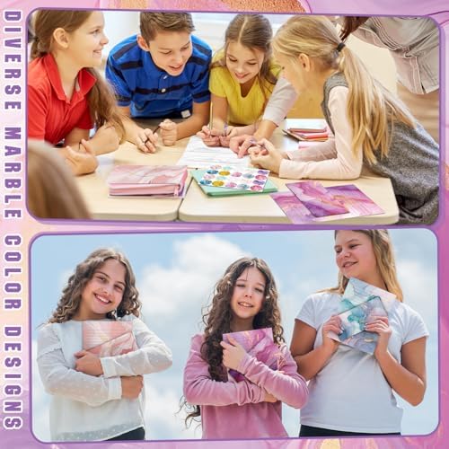 TaoBary 160 Pcs Marble Stationery Paper and Envelopes Set, 8.5 x 11''