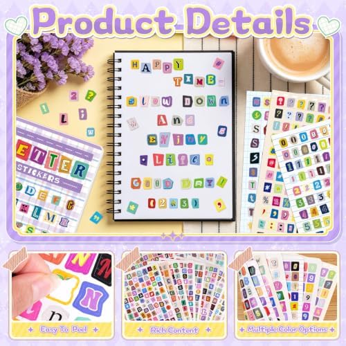 5000+ Letter Stickers for Scrapbooking Junk Journal Supplies Craft Decor
