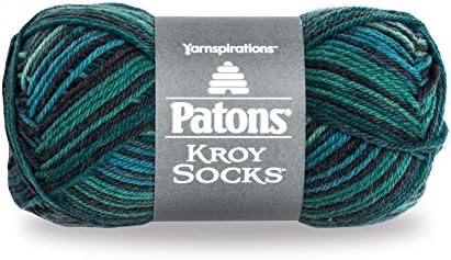 Patons Kroy Socks Yarn - (1) Gauge - 1.75 oz - Turquoise - For Crochet, Knitting & Crafting