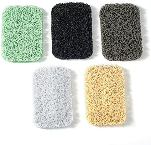 12PCS Soap Savers Pads BPA Free Soap Holder for Bar Soap Non-Slip Self Draining Soap Dish Soap Lift for Shower Kitchen Bathroom
