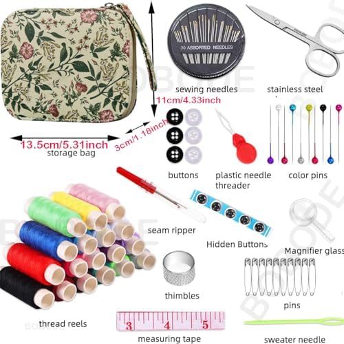 Arts Craft Printing Sewing Kit Travel Basic Small Sewing Set
