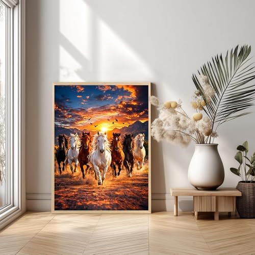 Xylogist Horse Diamond Art Kits for Adults, 5D Diamond Painting Horse