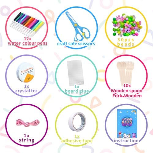 Itopstar 3000 Kids Arts and Crafts Supplies for Kids Crafting Supply in 3 Layered Plastic Art Box All in One Ages 8 9 10 11 & 12 Year Old Girls & Boys Crafting Supply Set