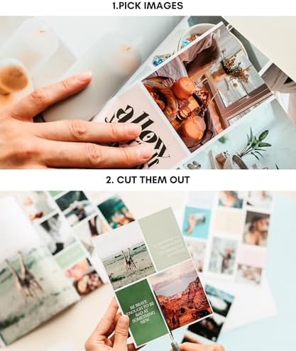 Lamare Vision Board Book -1000+ Images, Vision Board Supplies for Women