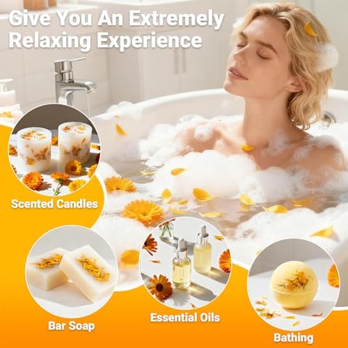 Sukh 3oz Dried Calendula Petals - Marigold Flowers for Soap Candle Making