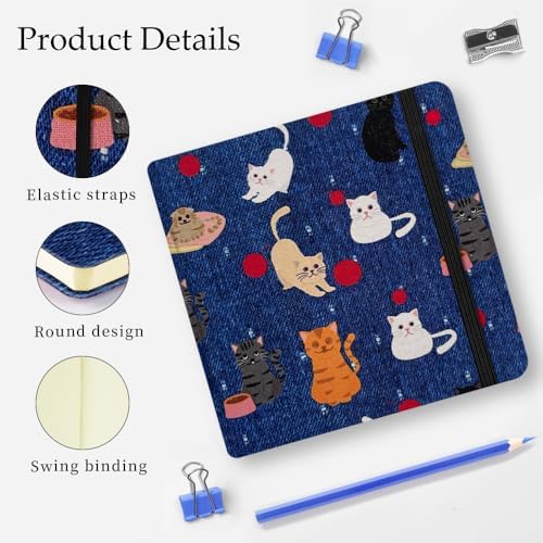 5x5 Sketchbook,Pocket Hardcover Notebooks,Sketch Books for Drawing Writing