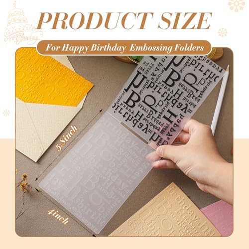 1 Pcs Geiseralie Embossing Folders for Card Making,Vivid Style