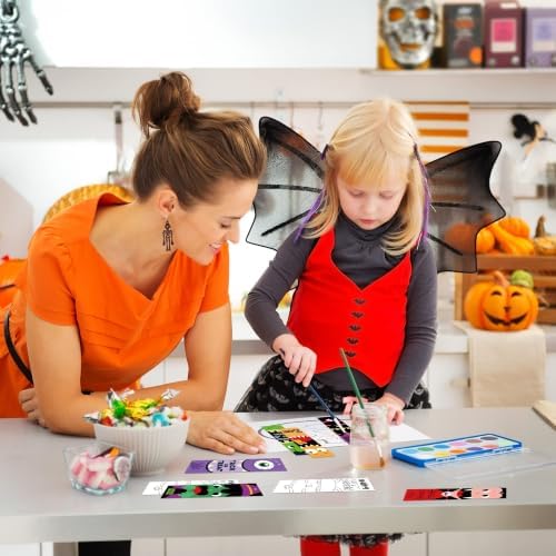 72Pcs Halloween Color Your Own Bookmarks, Coloring Blank Bookmarks for Kids