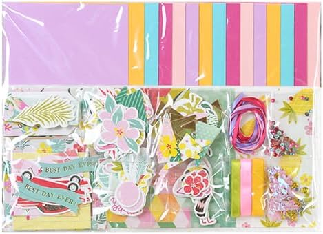 Huralona Greeting Card Making Supplier Envelope Kit Gift Anniversary Craft | Handmade DIY Card Kits 15 Cards 15 Envelopes and Dec Accessories for Birthday Thanksgiving Christmas Wedding Invitation