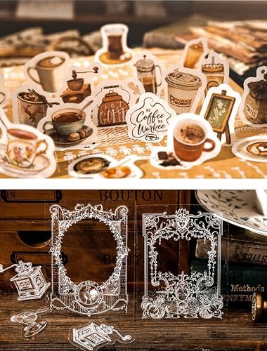 Vintage Scrapbooking Supplies Kit – Scrapbooking Supplies Vintage, Vintage Book Pages & Ephemera, Washi Stickers & Paper for DIY Junk Journals, Collage Art, Memory Albums, and Gift Decoration