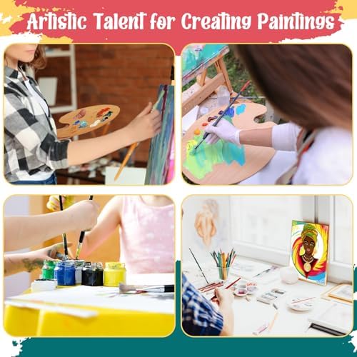 Harloon 36 Pcs 8 x 10 Inch Pre Drawn Canvas for Painting Afro Queen Pre Stretched Canvas Painting for Adults Outline for Sip and Paint Party Supplies Favor