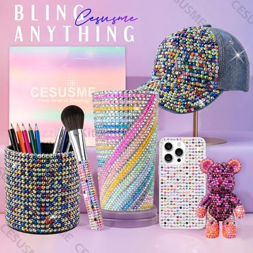 28000 Pcs Color Rhinestones Bedazzling Kit, Resin Rhinestones for Crafts