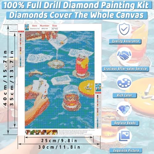 Square Diamond Art Kits for Adults Cute Diamond Painting Kit for Beginner