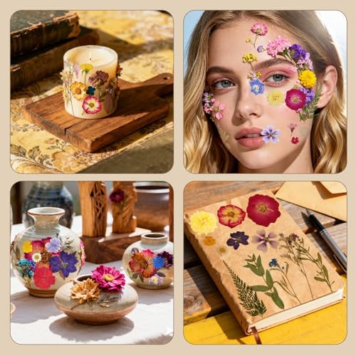 150 Pcs Dried Pressed Flowers for Resin