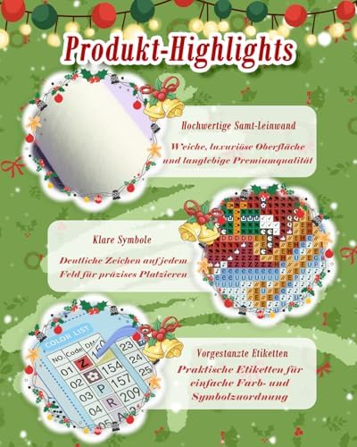 forever young Christmas Small Diamond Art Kits, 5x7 Inch Canvas