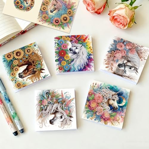 24 Pack Diamond Art Cards Surprise for Birthday & Daily Greetings
