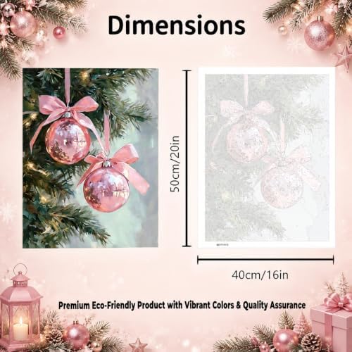 Paint by Numbers for Adults Beginner, Christmas Ornament 12 x 16 Inch