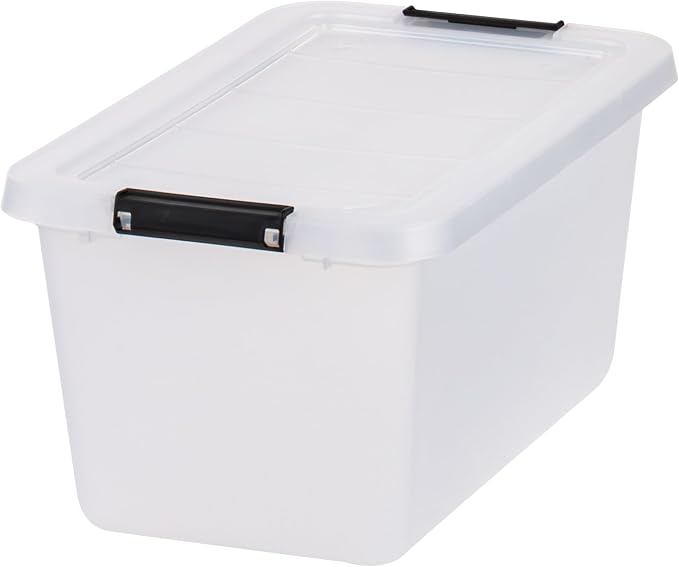 IRIS USA 6-Pack 13.5 Quart Clip Box with Latching Lid