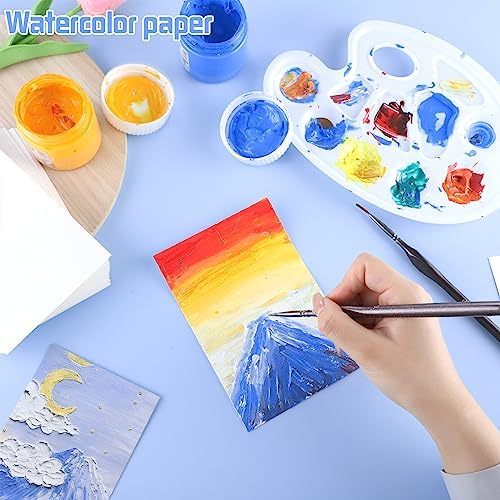 120 Sheets Watercolor Paper 4 x 6 in, 140 Lb/300 GSM Cold Press