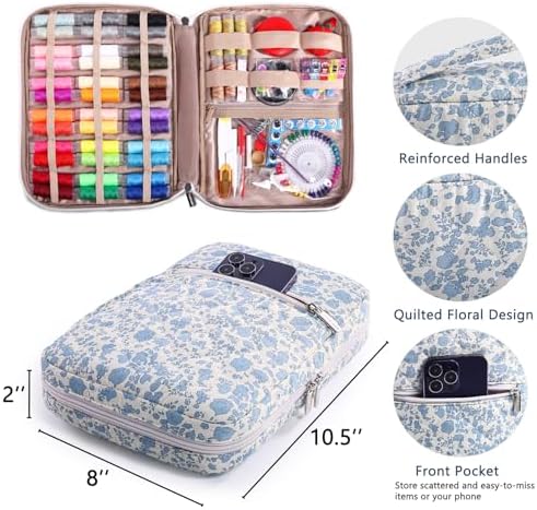 AMOIGEE Complete Sewing Kit for Adults with 230pcs Cute Sewing Supplies Kit