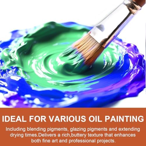 JOFOOK Refined Linseed Oil 550ml – Thinner Medium for Oil Paintings & Art