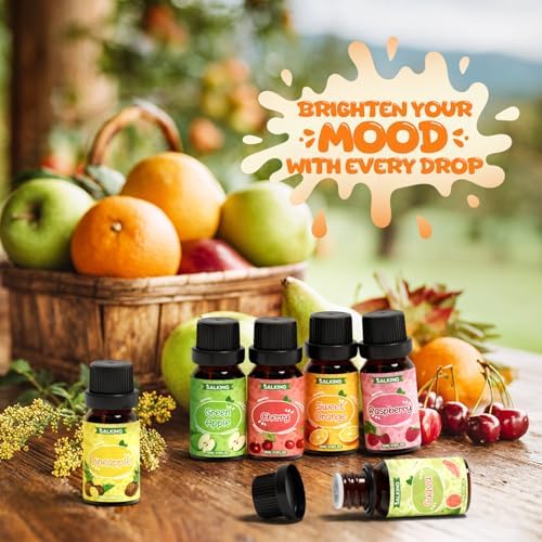 SALKING Fruity Fragrance Oils Set, Essential Oils for Diffuser for Home