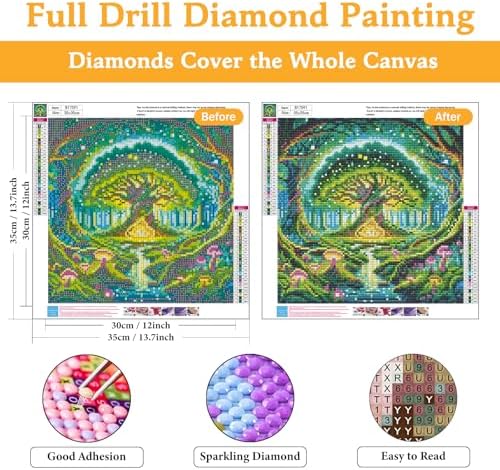 Diamond Art Kits for Adults & Beginners, Tree of Life Diamond Painting Kit