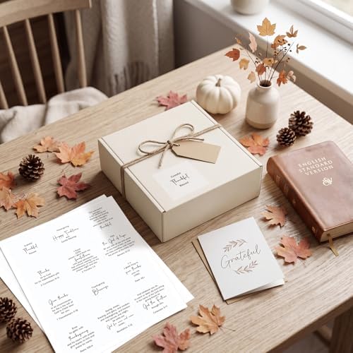 Watersay 240 Pcs Thanksgiving Religious Peelable Stickers for Card Making Selection Peelable Sentiments Stickers for Adults Thanksgiving DIY Card Making Decoration, 4 x 3.5 Inches