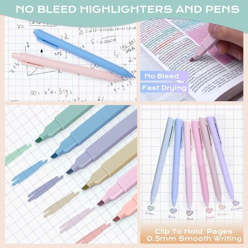 XKDOUS Bible Study Supplies, Bible Journaling Kit with Highlighters, Color