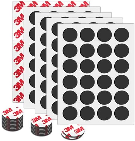 Round Magnet Sticker with Self Adhesive Backing,120Pcs Magnetic Dots Circle 1.2",Thickness 80Mil Sticky Magnet,Peel and Stick Sticker Magnets Cards/Picture/Poster/Crafts on Fridge/Classroom