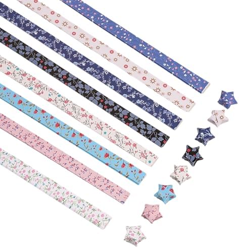 520 Pcs Cartoon Origami Paper Star Strips, Colorful Folding Strips for DIY Lucky Star Handcraft, Party Decoration