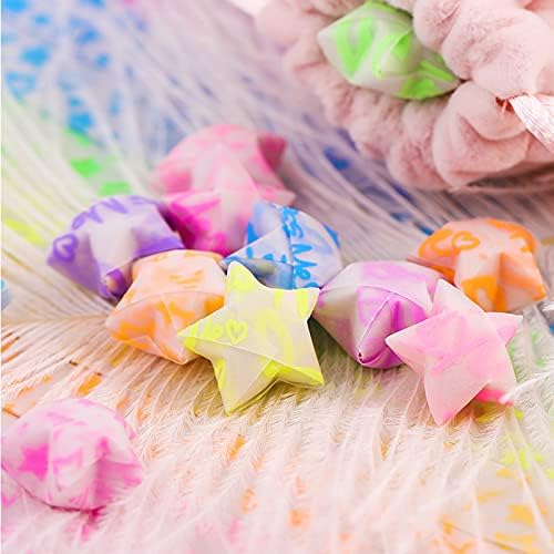Luminous Origami Stars Papers Package DIY Paper Glitter Origami Stars, Glows in The Dark Stars Folding Paper, 600 Sheets, 20 Colors(20 Luminous Colors)