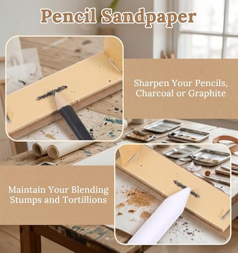 13 Pcs Blending Stumps for Drawing, Paper Blending Sticks Set