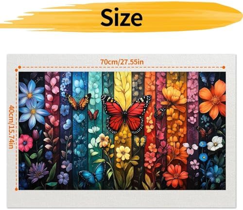 YALKIN Paint by Numbers Kit for Adults, Flower Adults'paint-by-Number Kits on Canvas, DIY Acrylic Oil Painting by Numbers Kits, Perfect for Home Decor, Gifts 28x16in