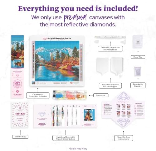 DIAMOND ART CLUB Autumn in Leavenworth Diamond Art Kits for Adults
