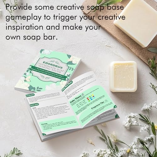 EDSRDRUS 5LB Goat Milk Soap Base, Unscented Melt and Pour Soap Base for DIY Handmade, Deep Pre-Scored Cuts for Effortless Use, Easy to Melt (Goat Milk, 5 Pound)