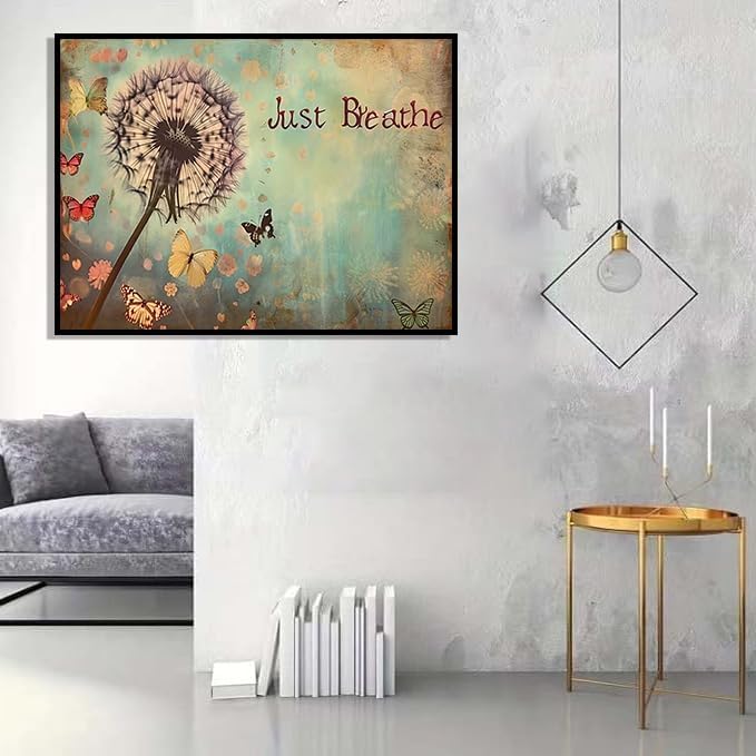 Diamond Art Kits for Adults, Dandelion Diamond Painting for Beginners