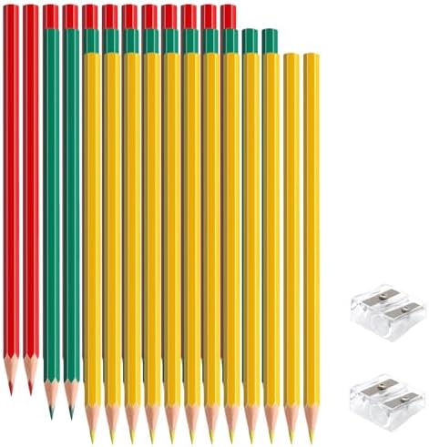 36 PCS Red Yellow Green Colored Pencils, Pre-sharpened Professional Wooden Art Pencils Set for Artists Painting | Premium Drawing Sketching Supplies