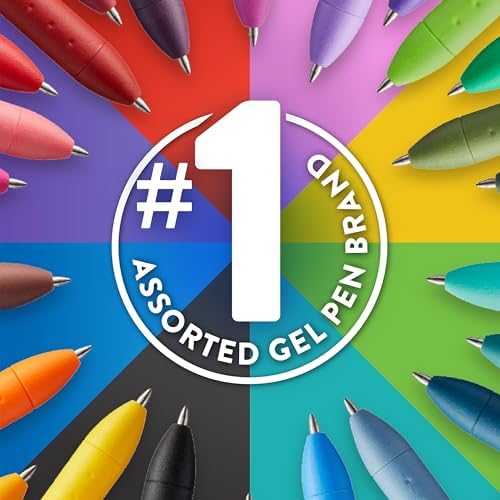 Paper Mate InkJoy Pens,Gel Pens,Fine Point (0.5 mm),Assorted,- Back to School,Teacher Supplies,Writing,Journaling,14 Count (Pack of 12)