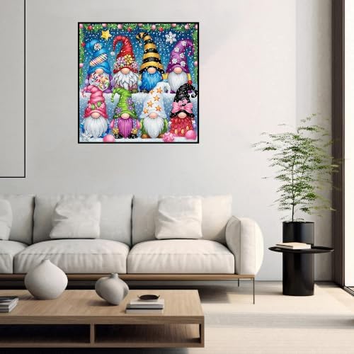 Gnomes Diamond Art Kits for Adults,Diamond Painting Kits for Beginners