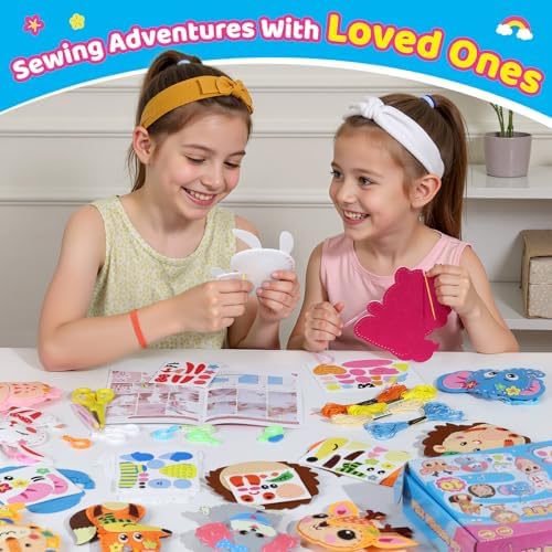 Sewing Kit for Kids, 10 Easy DIY Project of Stuffed Animal with Instruction