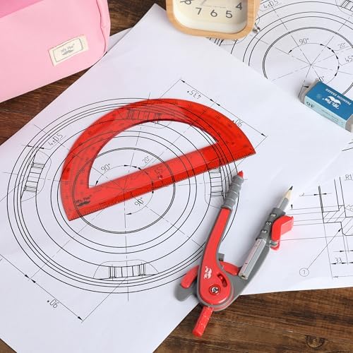 Mr. Pen- Geometry Compass and Protractor Set, 6 Inch Compass