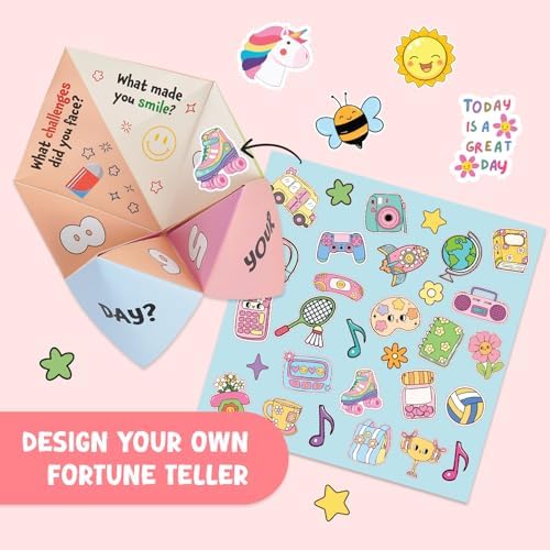 DIY Make Your Own Paper Fortune Tellers & Cootie Catchers for Kids