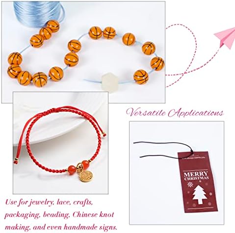 1.5mm Nylon Cord 328 Feet Satin Cord Nylon String for Bracelets, Bracelet Thread Bead String for Jewelry Making, Necklace, Chinese Knotting, Beading, DIY Crafts (Naturals)